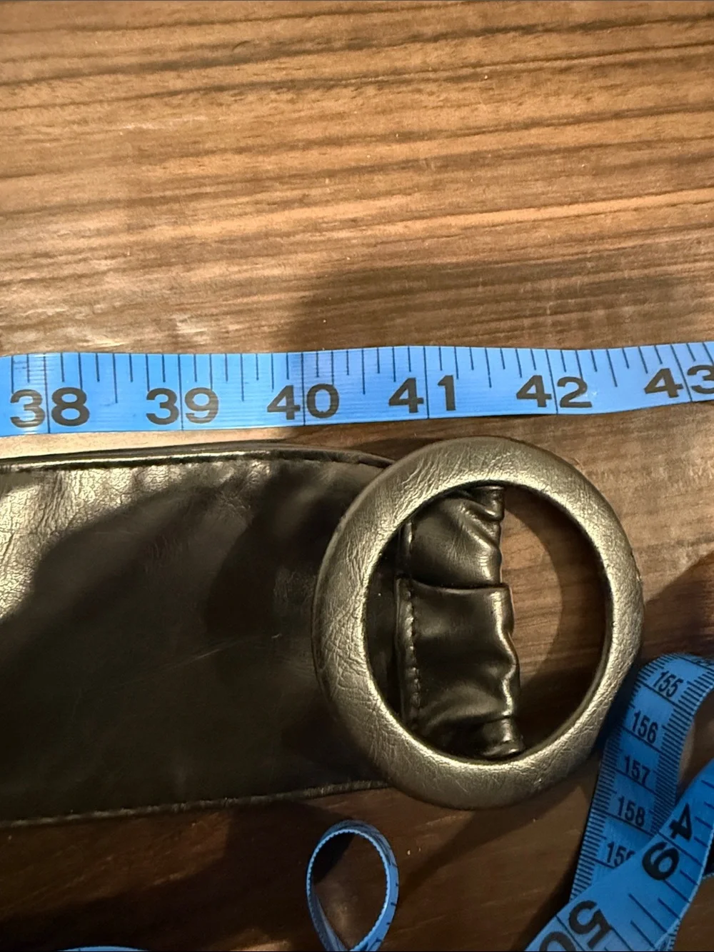 Pleather Wide Belt